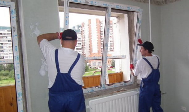 Установка пластикового окна