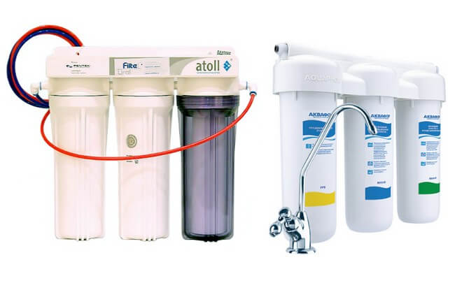 Фильтры Atoll и Аквафор